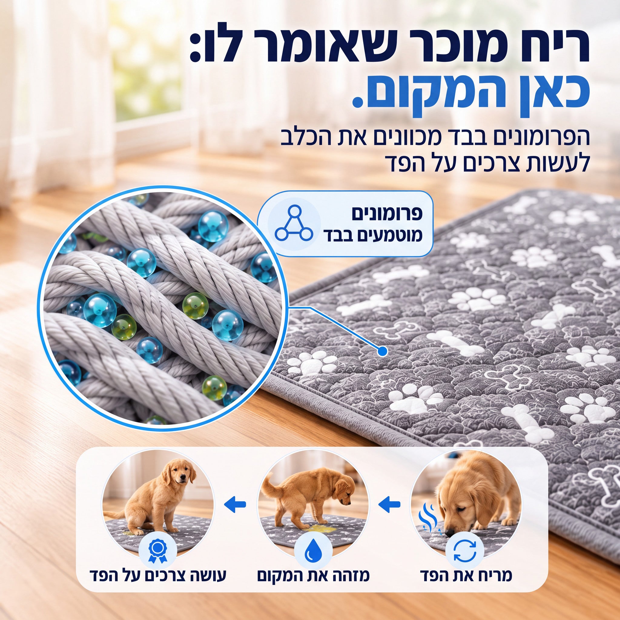 MiloPals Spot - הכלב שלכם ידע שהפד הוא המקום לעשות בו פיפי ברגע שתניחו אותו על הרצפה